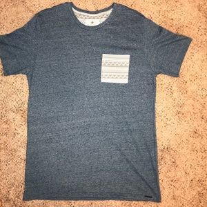 On The Byas Blue Short Sleeve Tee Shirt